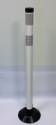White Round Flexstake Delineator Post With Base